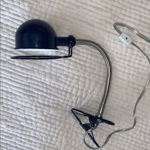 Navy blue Pottery Barn Teen desk lamp